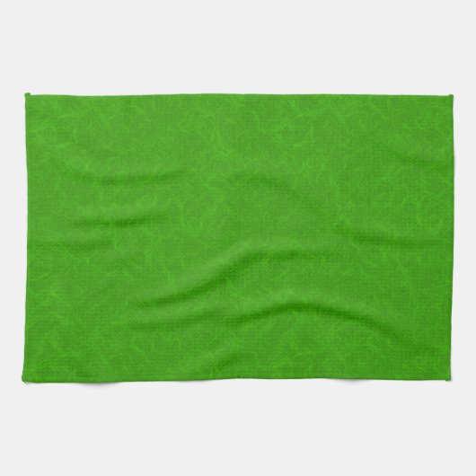 Bright green textured surface  swirling pattern geschirrtuch (Horizontal)