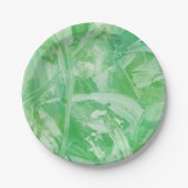 Bright Green texturiert Pappteller (Vorderseite)