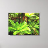 Bright Green Tree Ferns Leinwanddruck (Vorderseite)