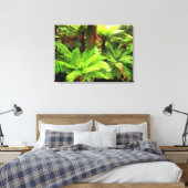 Bright Green Tree Ferns Leinwanddruck (Insitu (Schlafzimmer))