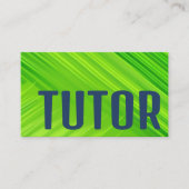 Bright Green Tutor Visitenkarte (Vorderseite)