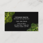 Bright Hamsa Reiki Business Cards Visitenkarte (Rückseite)