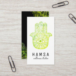 Bright Hamsa Reiki Business Cards Visitenkarte