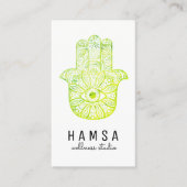 Bright Hamsa Reiki Business Cards Visitenkarte (Vorderseite)