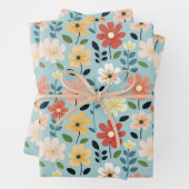 Bright Hand Drawn Wildflower Meadow Geschenkpapier Set (Beispiel)