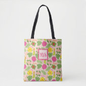 Bright Hawaiian Hula Monogram Art Tasche (Vorderseite)