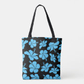 Bright hawaiian seamless pattern with tropical hib tasche (Rückseite)