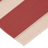 Bright Herbst Herbst Broad Burgundy Red Stripes Tischdecke (Schrägansicht)