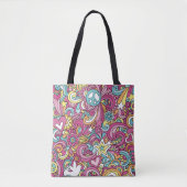 Bright Hippie Pattern Tasche (Vorderseite)