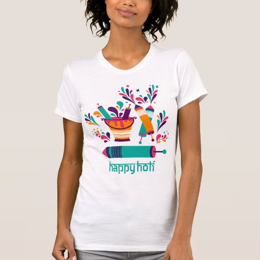 Bright Holi Paint Squirts T - Shirt (Vorderseite)