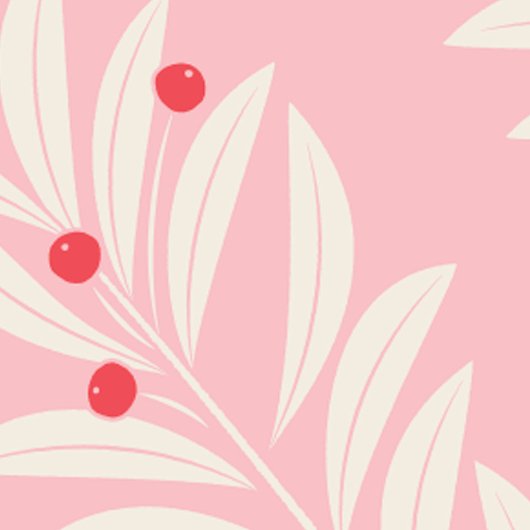 Bright Holiday Foliage Keramik Ornament