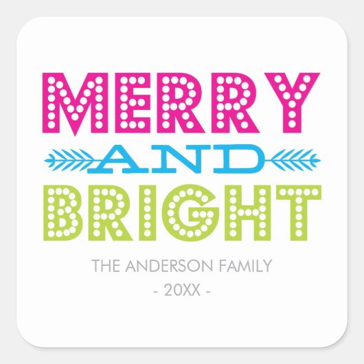 BRIGHT HOLIDAY | HOLIDAY STICKERS (Vorderseite)
