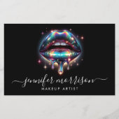 Bright Holographic Lips Makeup Artist, Beauty Flyer (Vorne)