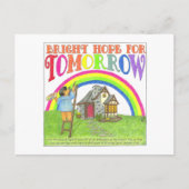 Bright Hope for Tomorrow Inspirational Postcard Postkarte (Vorderseite)