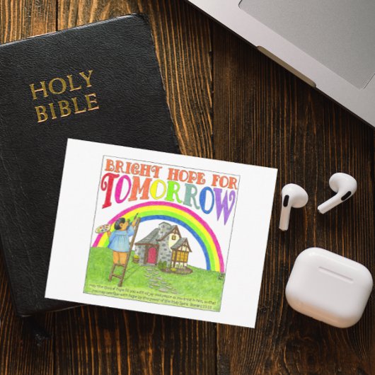 Bright Hope for Tomorrow Inspirational Postcard Postkarte