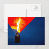 Bright Hot Air Ballon Flame Postkarte (Vorne/Hinten)