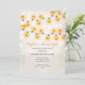 Bright Hung Lights Prom Einladung (Stehend Vorderseite)