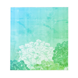 Bright Hydrangea Blooms Notizblock