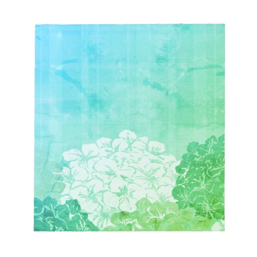 Bright Hydrangea Blooms Notizblock (Vorderseite)