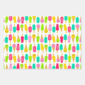 Bright Ice Cream Cones Geschenkpapier Set (Vorderseite 3)