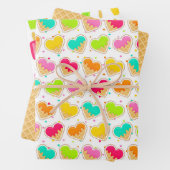 Bright Ice Cream Cones Geschenkpapier Set (Beispiel)