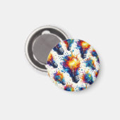 Bright Ideas - Colorful Light Bulb Pattern with Ab Magnet (Vorderseite/Rückseite)