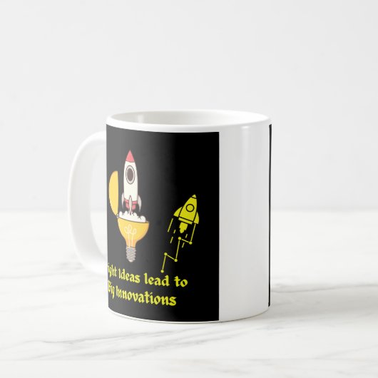 Bright Ideas lead to big innovations Kaffeetasse (Vorderseite Links)