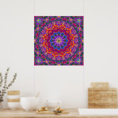 Bright India Mandala Poster (Küche)
