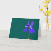 Bright Iris Karte (Gelbe Blume)