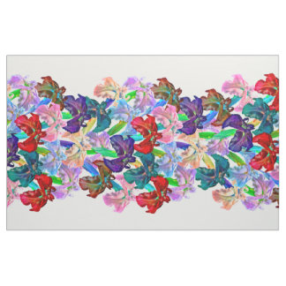 Bright Iris Large Panel Stoff