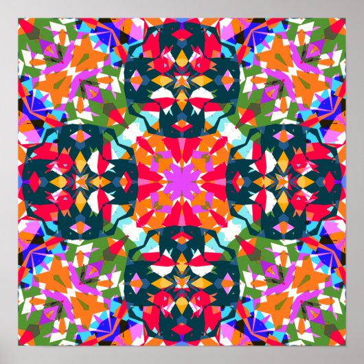 Bright Jolly farbenfrohe Dopamin Decke Wall Poster (Vorne)