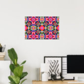 Bright Jolly farbenfrohe Dopamin Decke Wall Poster (Heimbüro)