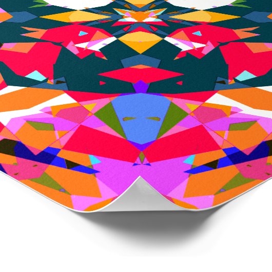 Bright Jolly farbenfrohe Dopamin Decke Wall Poster (Ecke)