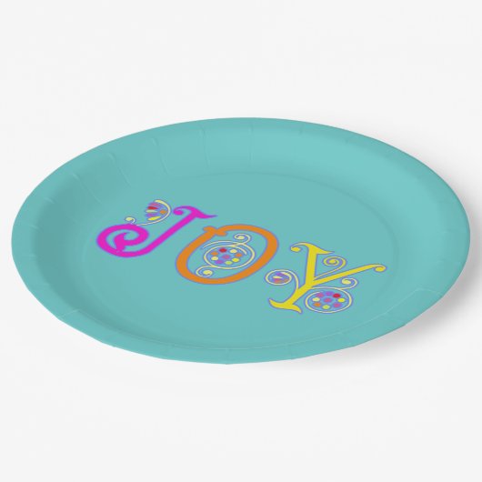 Bright Joy Plate Pappteller (Schrägansicht)