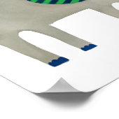 Bright Jungle Kids Customizable Wall Art print Poster (Ecke)