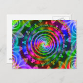 Bright Kaleidoskop Postkarte (Vorne/Hinten)