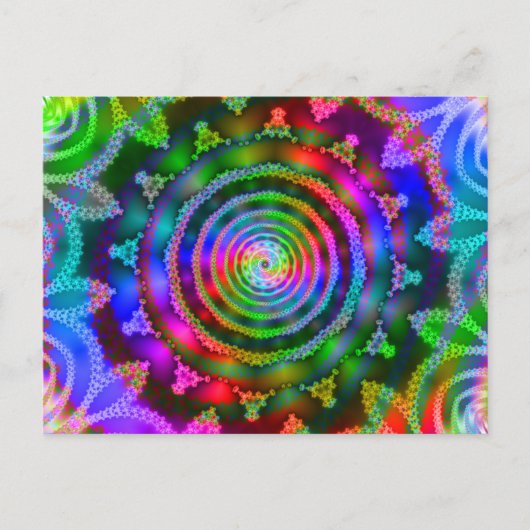 Bright Kaleidoskop Postkarte (Vorderseite)