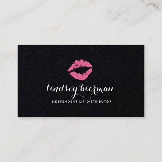 Bright Kiss | Lip Product Distributor Visitenkarte (Vorderseite)