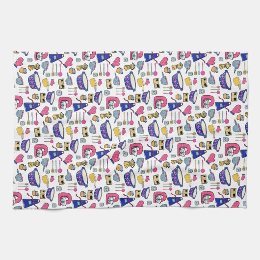 Bright Kitchen Utensids Cook Cake Baker Geschirrtuch (Horizontal)