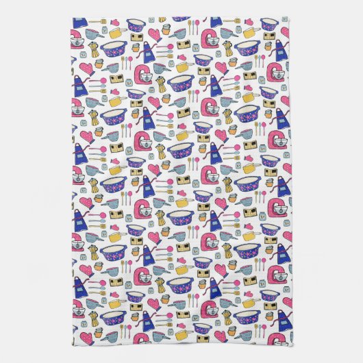 Bright Kitchen Utensids Cook Cake Baker Geschirrtuch (Vertikal)