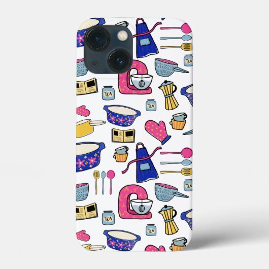 Bright Kitchen Utensils Cook Cake Maker Case-Mate iPhone Hülle (Rückseite)