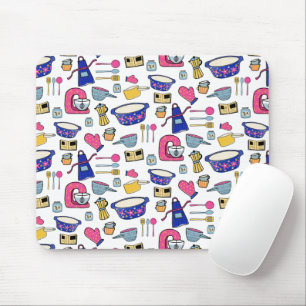 Bright Kitchen Utensities Koch Kuchen Baker Mousepad