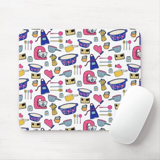 Bright Kitchen Utensities Koch Kuchen Baker Mousepad (Mit Mouse)