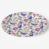 Bright Kitchen Utensities Koch Kuchen Baker Pappteller (Schrägansicht)