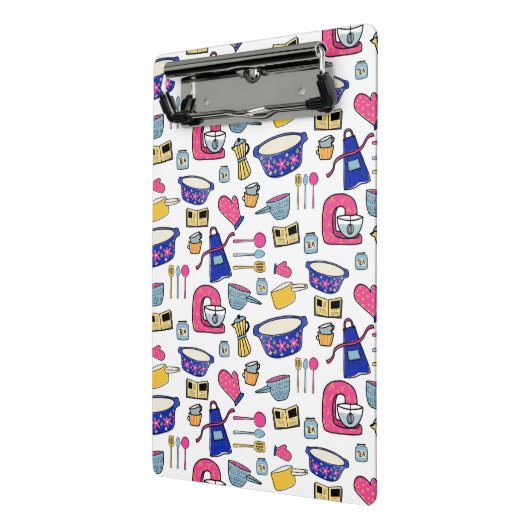 Bright Kitchen Utensivmuster Mini Klemmbrett (Gewinkelt2)