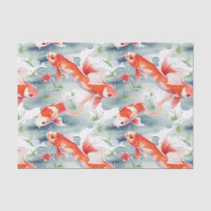 Bright Koi Fish Garden Badezimmer Dekoupage Seidenpapier