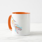 Bright Koi Fish Illustration Tasse (Vorderseite Links)