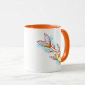 Bright Koi Fish Illustration Tasse (VorderseiteRechts)