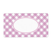 Bright Lavender Gingham Labels (Vorne)