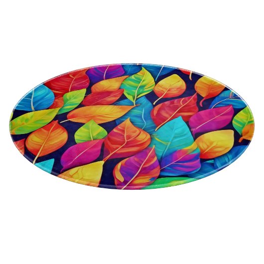 Bright Leaf Artwork Schneidebrett (Ecke)